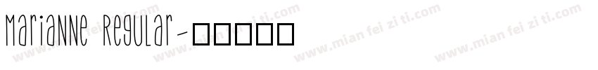 Marianne Regular字体转换